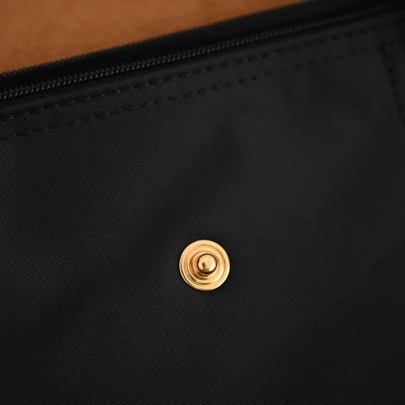 Longchamp Black Tote with Tan Details - Picture 7 of 7